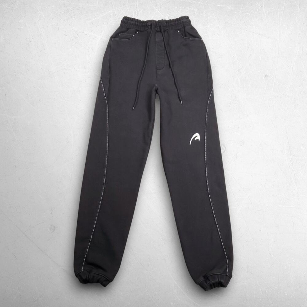 ADER error Oversized Sweatpants Men S‎ (A1) Black Drawstring Elastic Streetwear